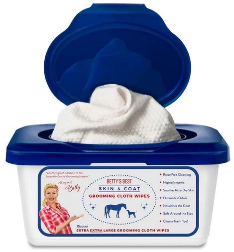 Betty's Best Skin & Coat Grooming Wipes XXL - Dispenser