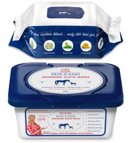 Betty's Best Skin & Coat Grooming Wipes XXL - Dispenser