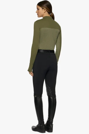 Cavalleria Toscana Orbit Tech Wool Mock Zip Turtleneck