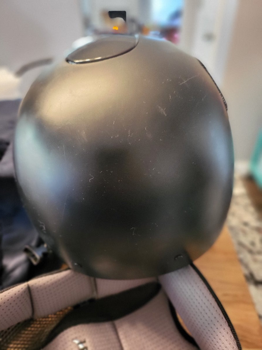 IRH Elite Helmet in Matte Black with Zip Cover