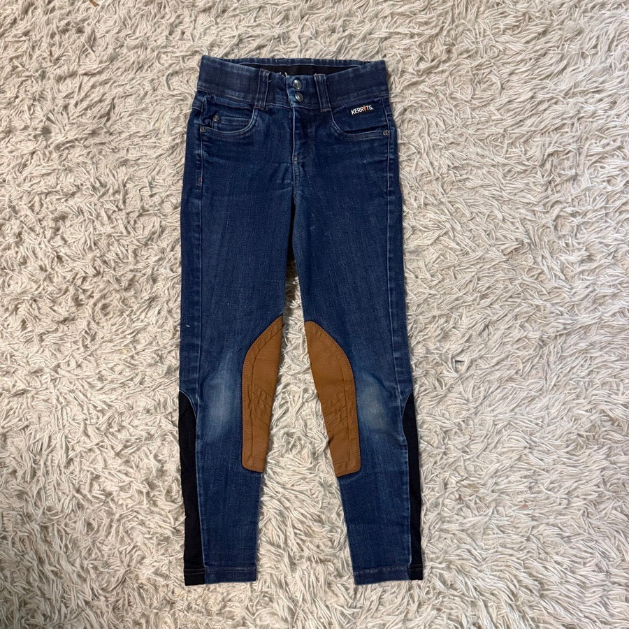 Girl’s Small Jean Kerrits Knee Patch Horseback Riding Breeches. Good Condition.