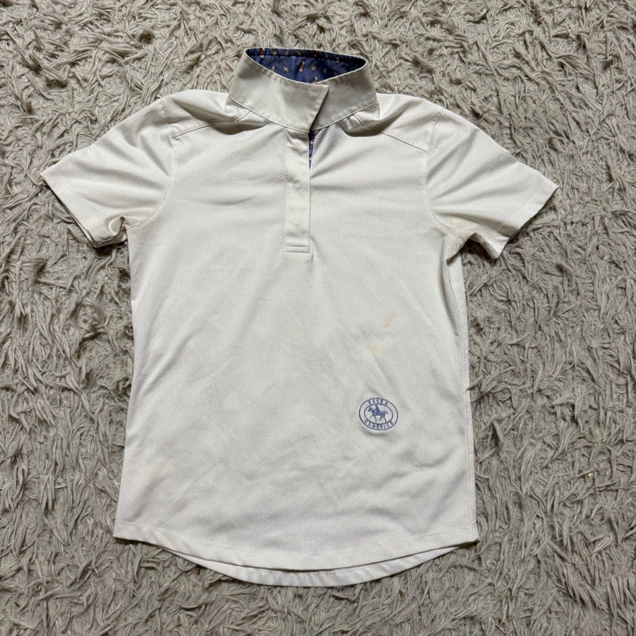 ESSEX CLASSICS Child’s Medium White Essex Classics Short Sleeve Horseback Riding Show Shirt