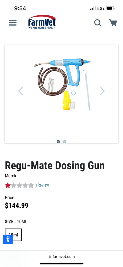 Regumate dosing gun