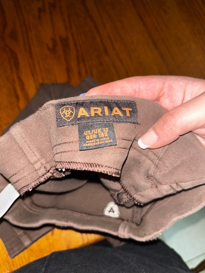Kids Ariat brown breaches