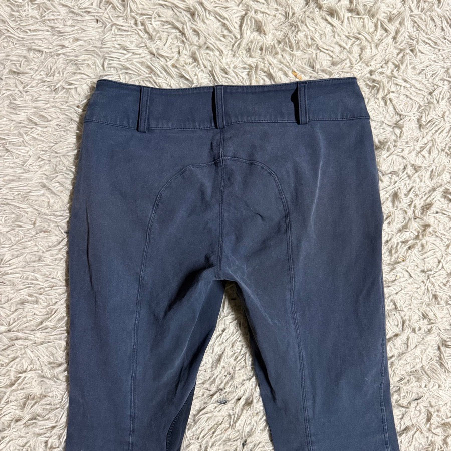 OTHER Women’s Size 30L Navy Knee Patch Horseback Riding Breeches. Good Condition. (5)