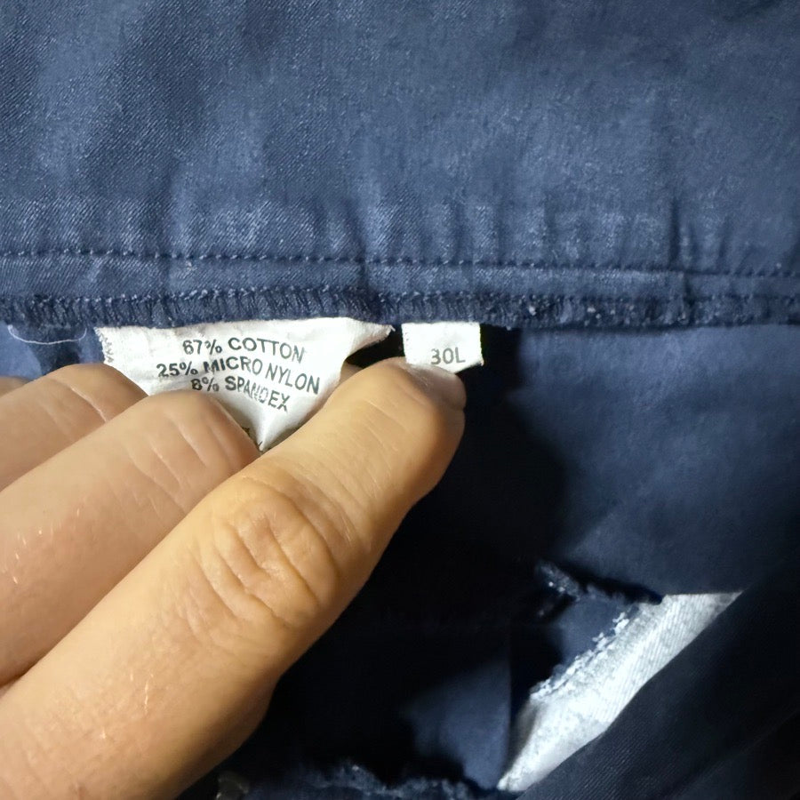 OTHER Women’s Size 30L Navy Knee Patch Horseback Riding Breeches. Good Condition. (6)