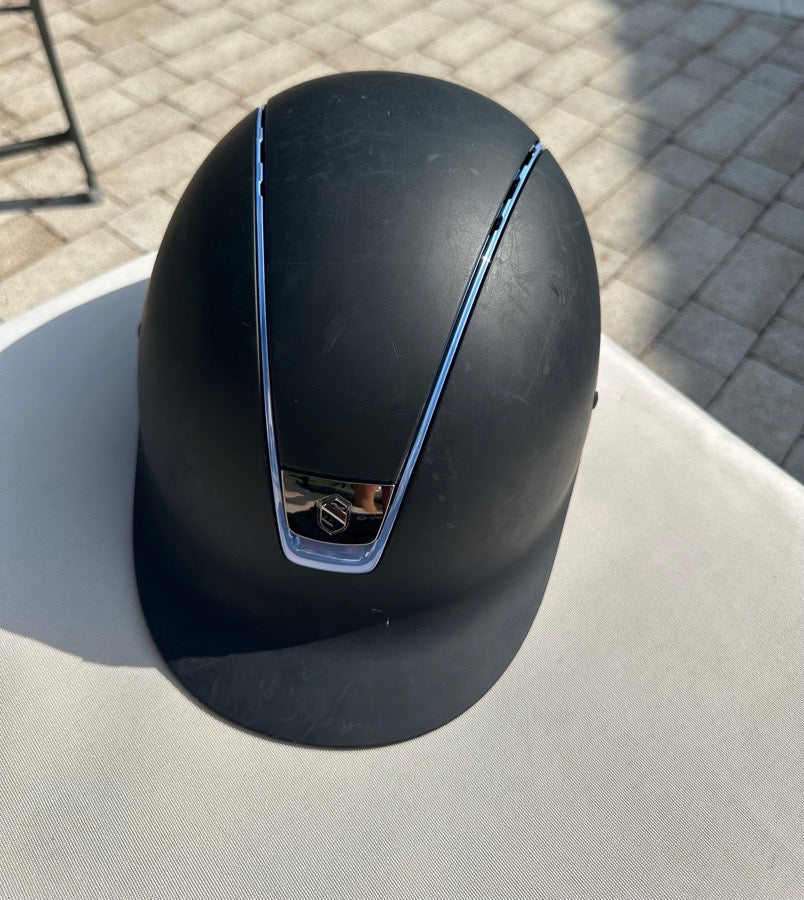 Samshield ShadowMatte 1.0 - Chrome Blue Trim, M Shell