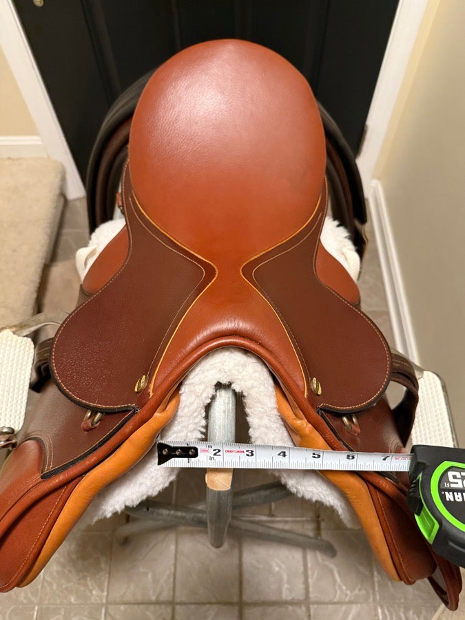 HDR - HENRI DE RIVEL 17" HDR Advantage Saddle - Rare, Higher-Quality Model w/ Leathers, Irons, & Pad (3)