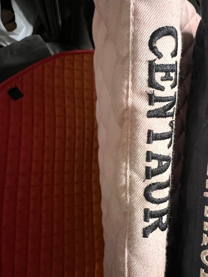 Centaur white saddle pad