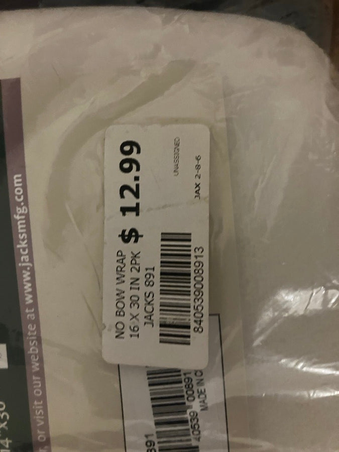 Jacks No Bow wraps