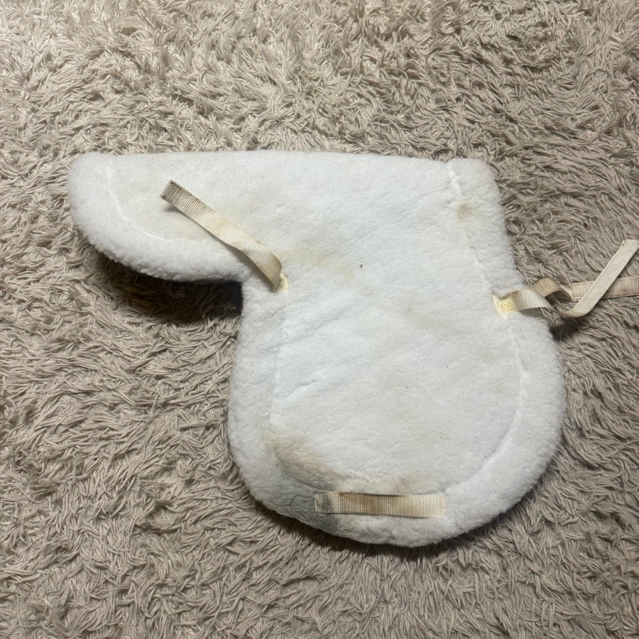 TOKLAT White Toklat English Horseback Riding Fitted Hunter Saddle Pad (3)