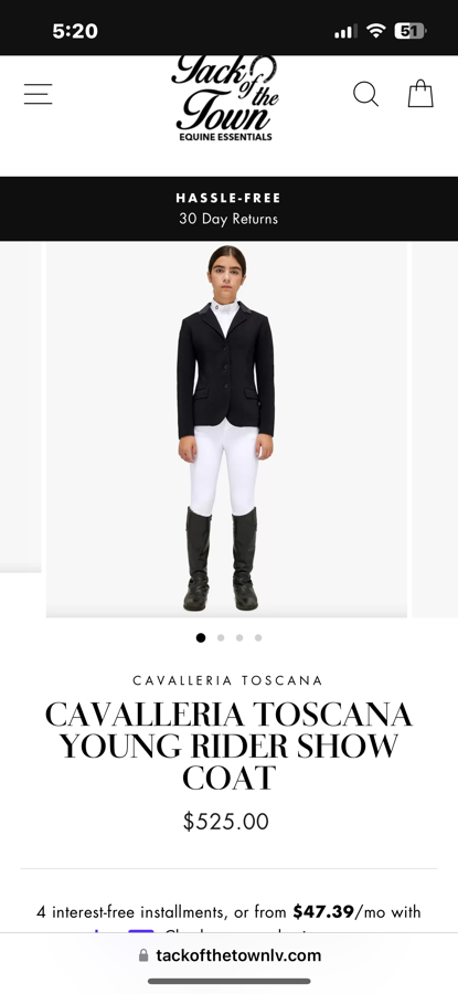Cavalleria Toscana Girls Navy size 14 Show Coat
