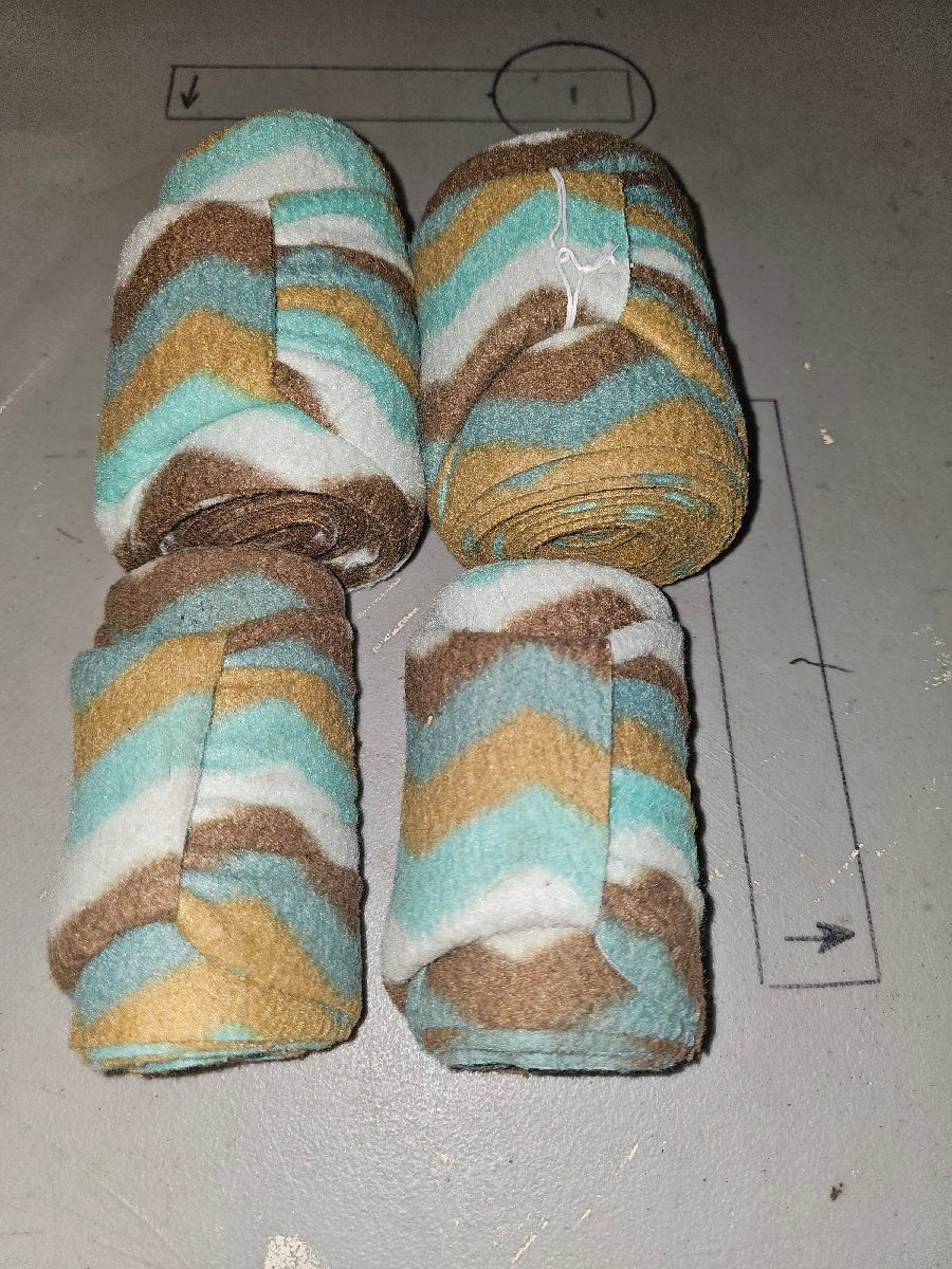 Set of 4 polo wraps chevron print