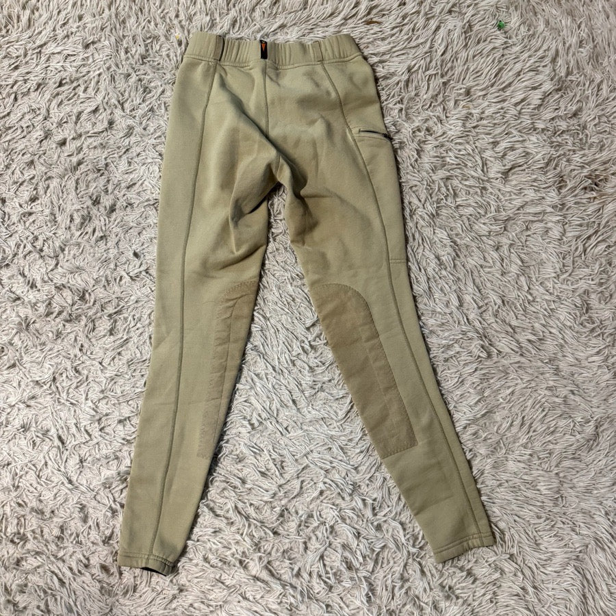 Women’s Medium Tan Kerrits Winter Knee Patch Horseback Riding Tights Breeches