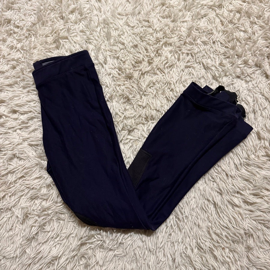Girl’s Navy Alympic Equestrian Horseback Riding Jodphur Breeches. Good Condition