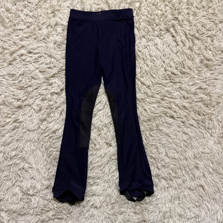 Girl’s Navy Alympic Equestrian Horseback Riding Jodphur Breeches. Good Condition