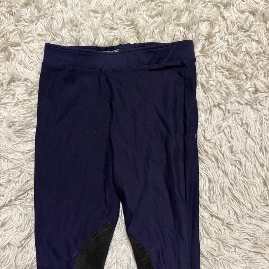 Girl’s Navy Alympic Equestrian Horseback Riding Jodphur Breeches. Good Condition