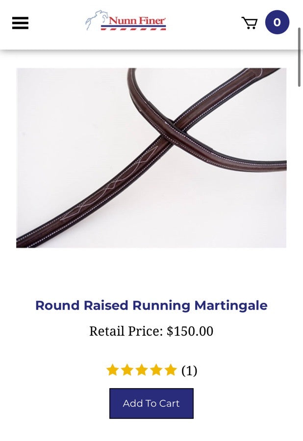 Nunn Finer running martingale