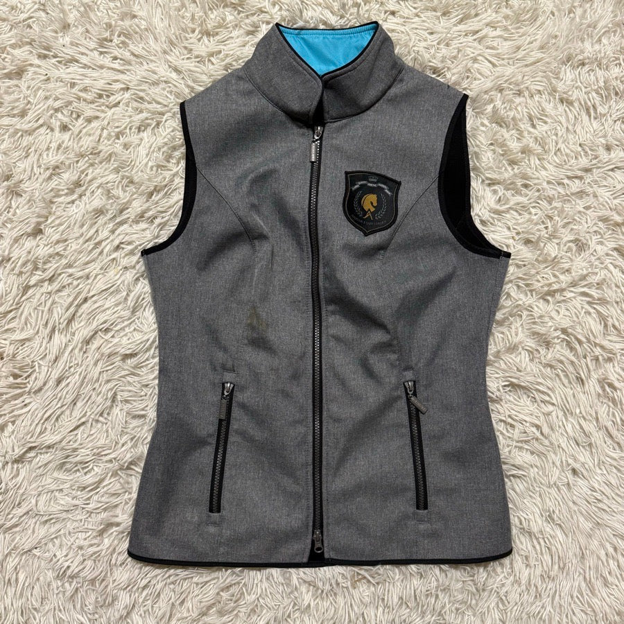 Women’s Medium Grey Arista Equestrian Horseback Riding Vest.