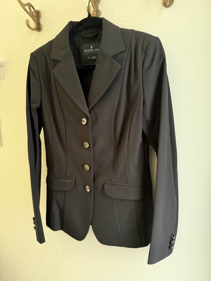 Kingsland Classic Softshell Show Coat – Black / Size 38 – like new!