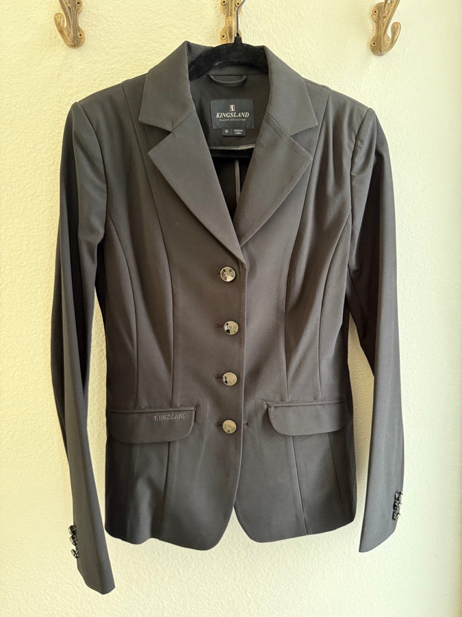 Kingsland Classic Softshell Show Coat – Black / Size 38 – like new!