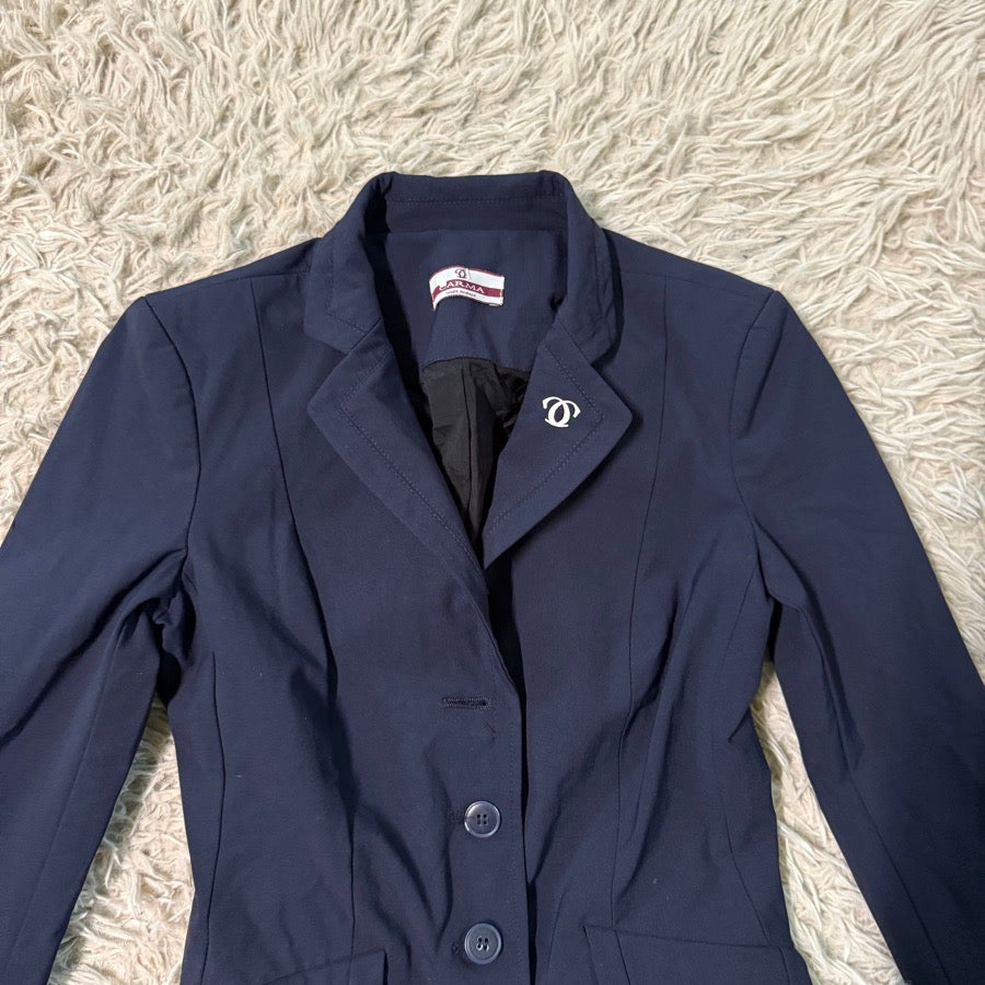 Other Women’s Size IT38 Navy Carma Horseback Riding Show Coat. Missing top button. (2)