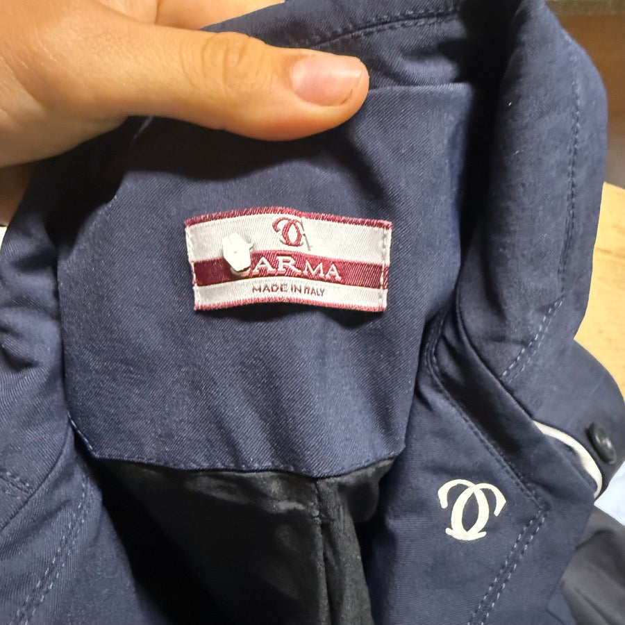 Other Women’s Size IT38 Navy Carma Horseback Riding Show Coat. Missing top button. (4)