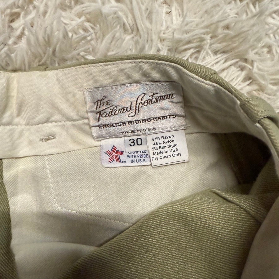 Women’s Size 30 Tan Tailored Sportsman Knee Patch Horseback Riding Breeches