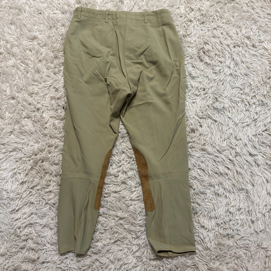 Women’s Size 30 Tan Tailored Sportsman Knee Patch Horseback Riding Breeches