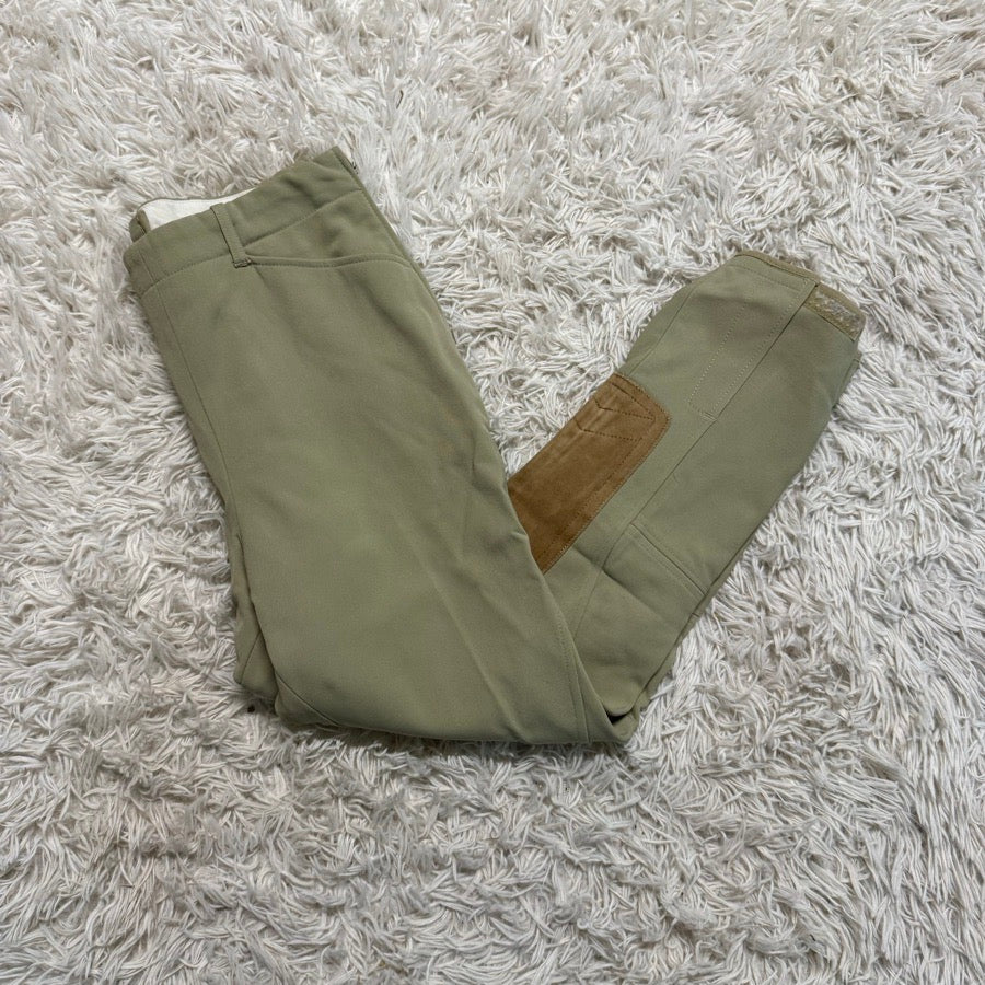Women’s Size 30 Tan Tailored Sportsman Knee Patch Horseback Riding Breeches