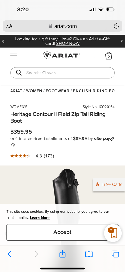 Heritage Contour II Field Zip Tall Riding Boot
