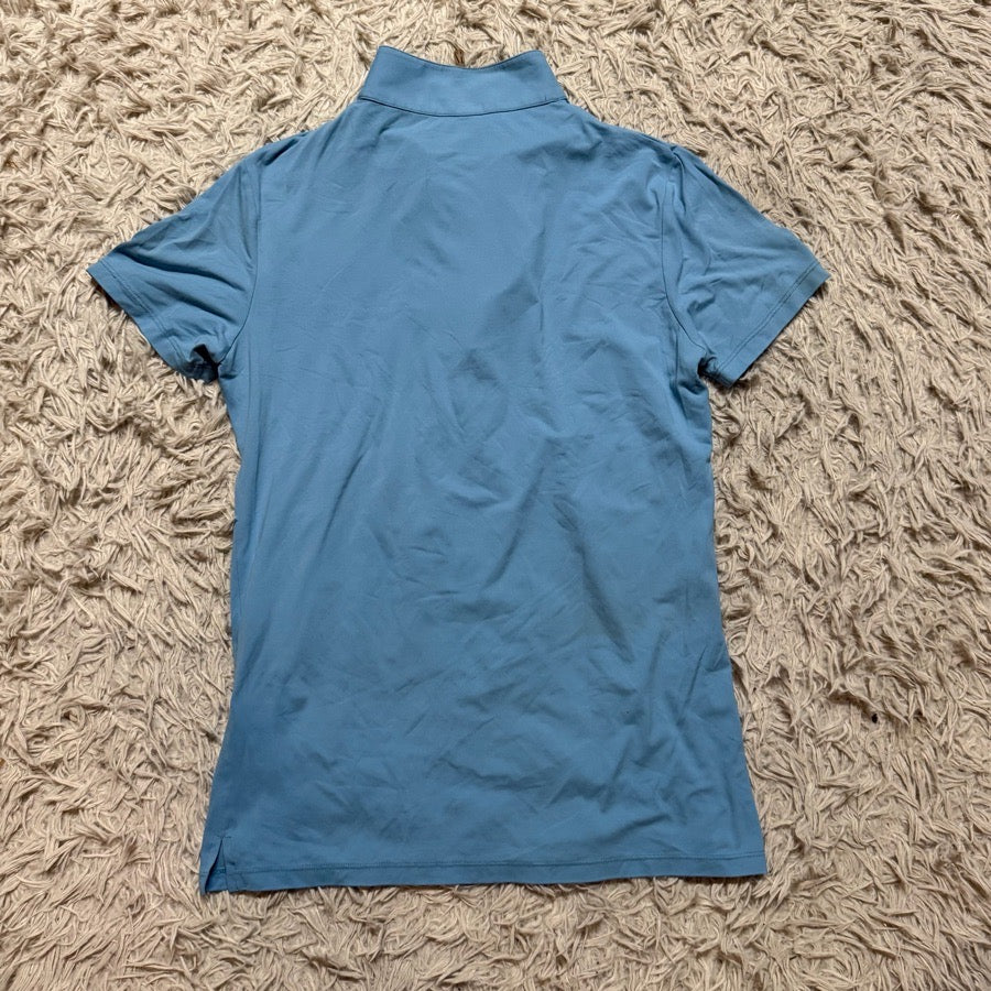 THE TAILORED SPORTSMAN Women’s Medium Blue Tailored Sportsman Short Sleeve Horseback Riding Sunshirt (5)