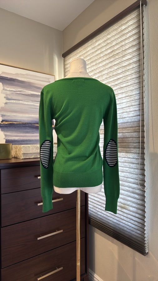 IAT Women's Ultimo Sweater w/Navy & White Elbow Patches