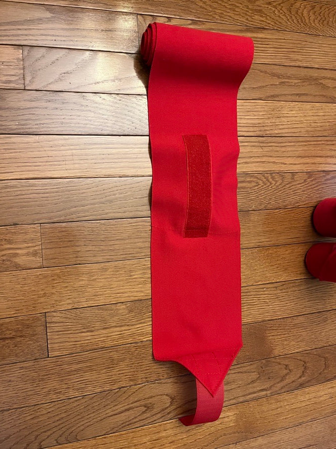 New red polo wraps