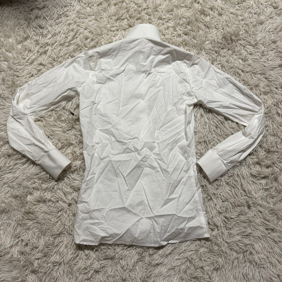 Women’s Size 30 White Habit Equestrian Long Sleeve Horseback Riding Show Shirt