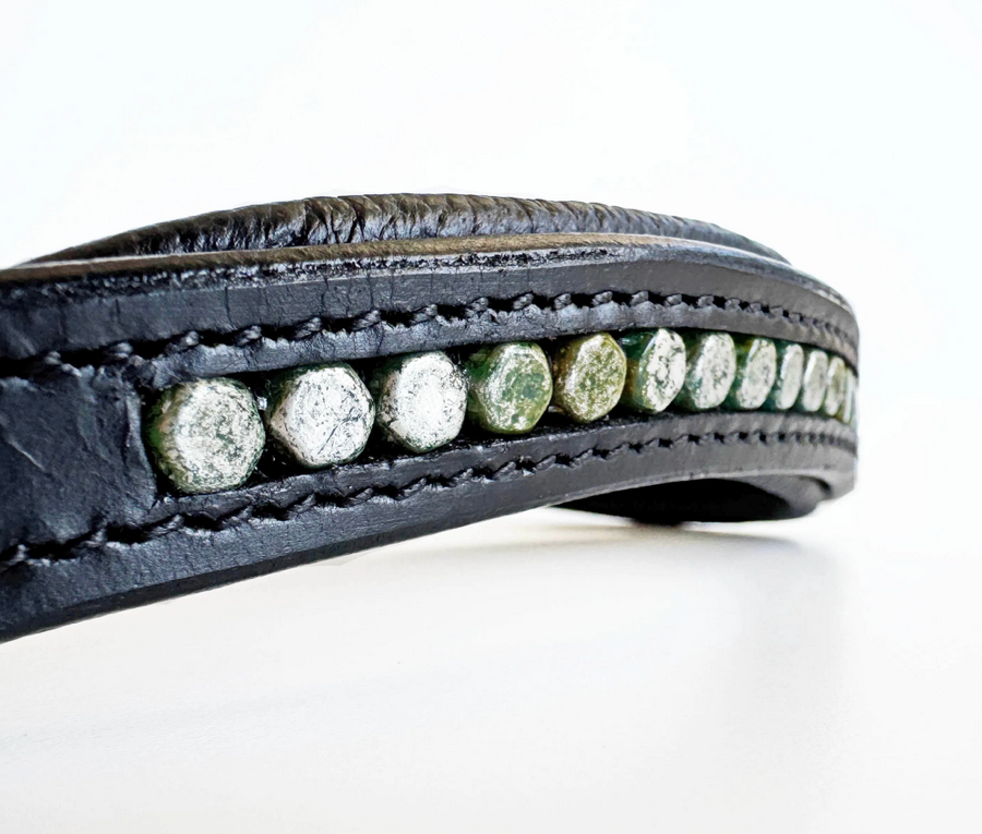 OTHER Silver Frosted Green Browband (5)