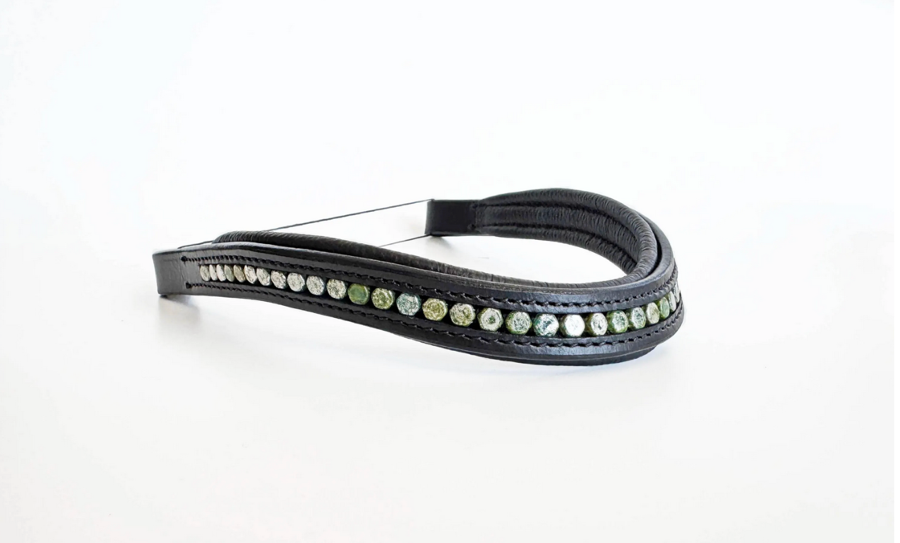 OTHER Silver Frosted Green Browband