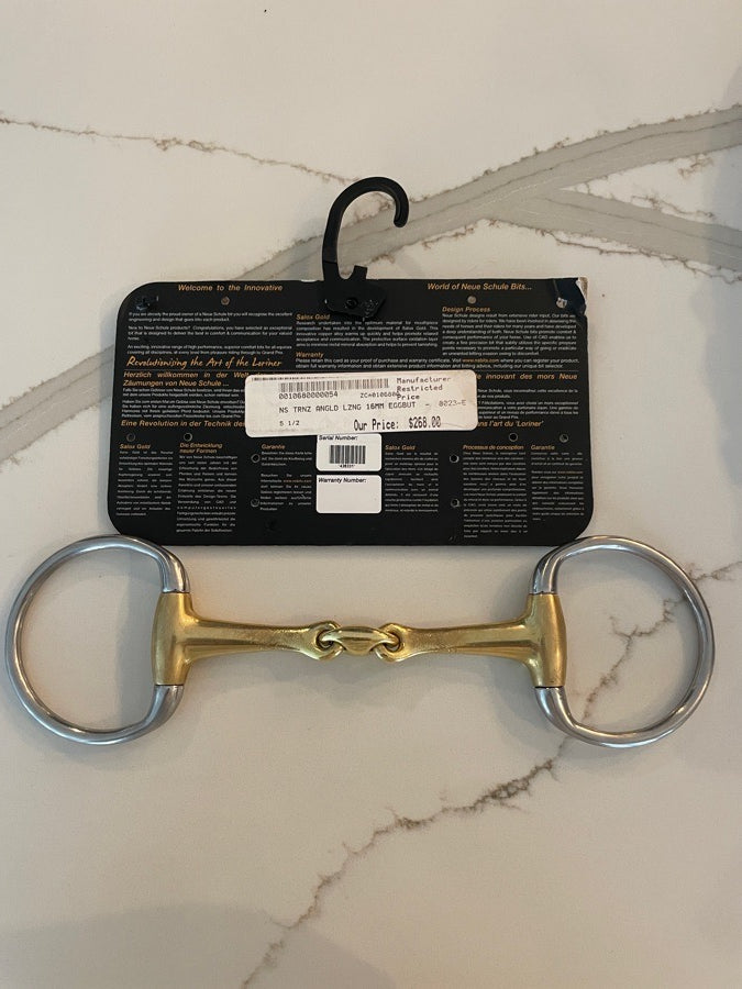 Neue Schule Tranz Angled 16mm Eggbutt snaffle 5.5