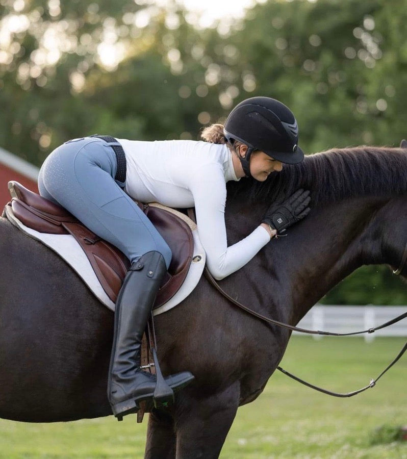 Free Ride Equestrian - Pro 2.0 Breeches - Steel Blue - Regular Length - NWT