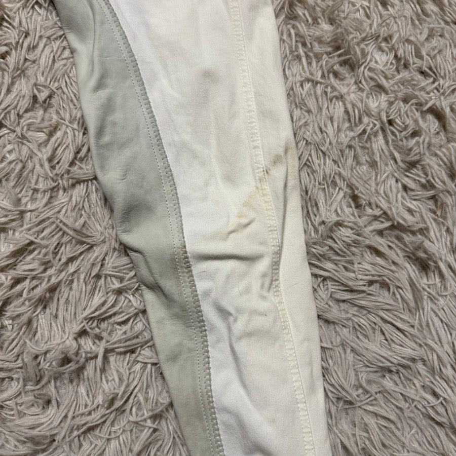 Women’s Size 24 White Kentucky Full Seat Horseback Riding Breeches