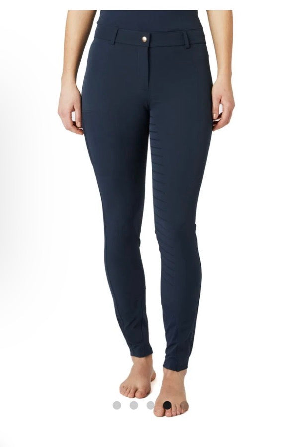 HORZE NWT Horze Anna Woman's Dark Blue Full Grip Breeches. Size 28
