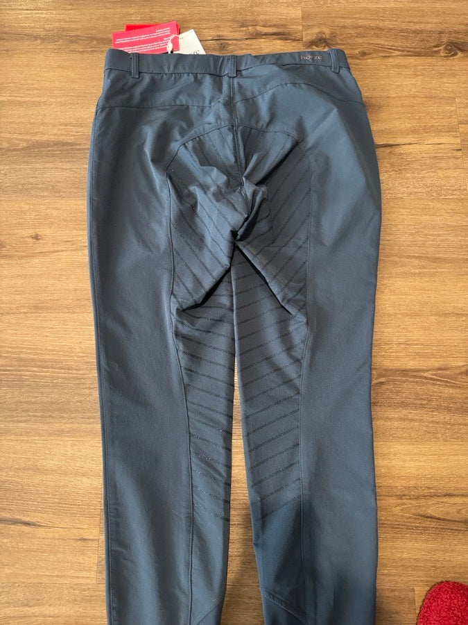HORZE NWT Horze Anna Woman's Dark Blue Full Grip Breeches. Size 28 (6)