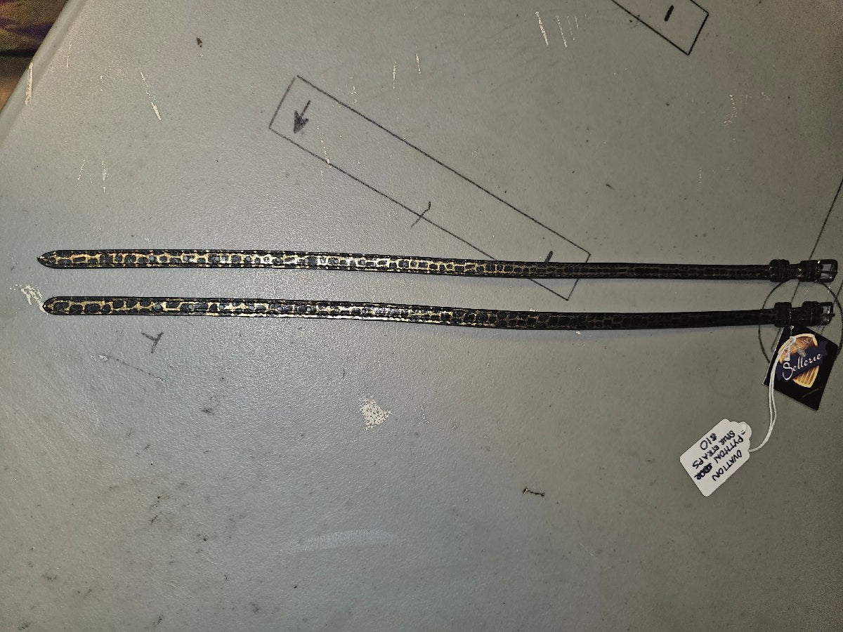Ovation black and gold snakeskin print sour straps!