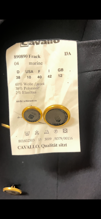 CAVALLO Cavallo Dressage coat $175.00 (4)