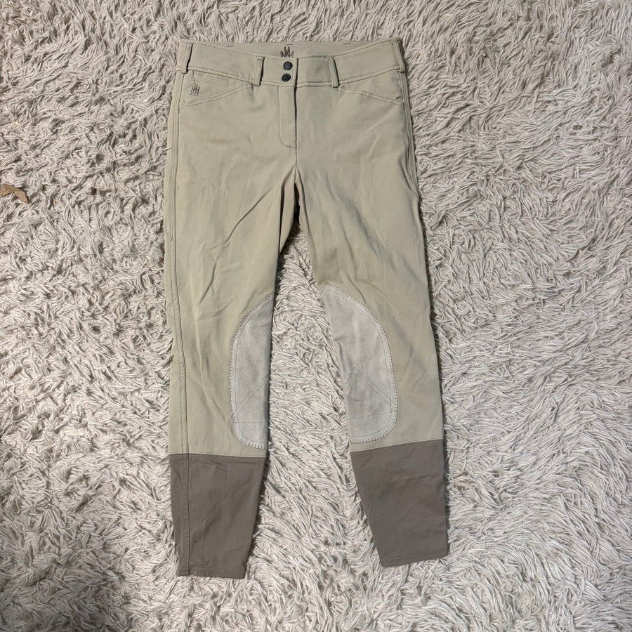 Women’s Size 26 Tan Mastermind Knee Patch Horseback Riding Breeches