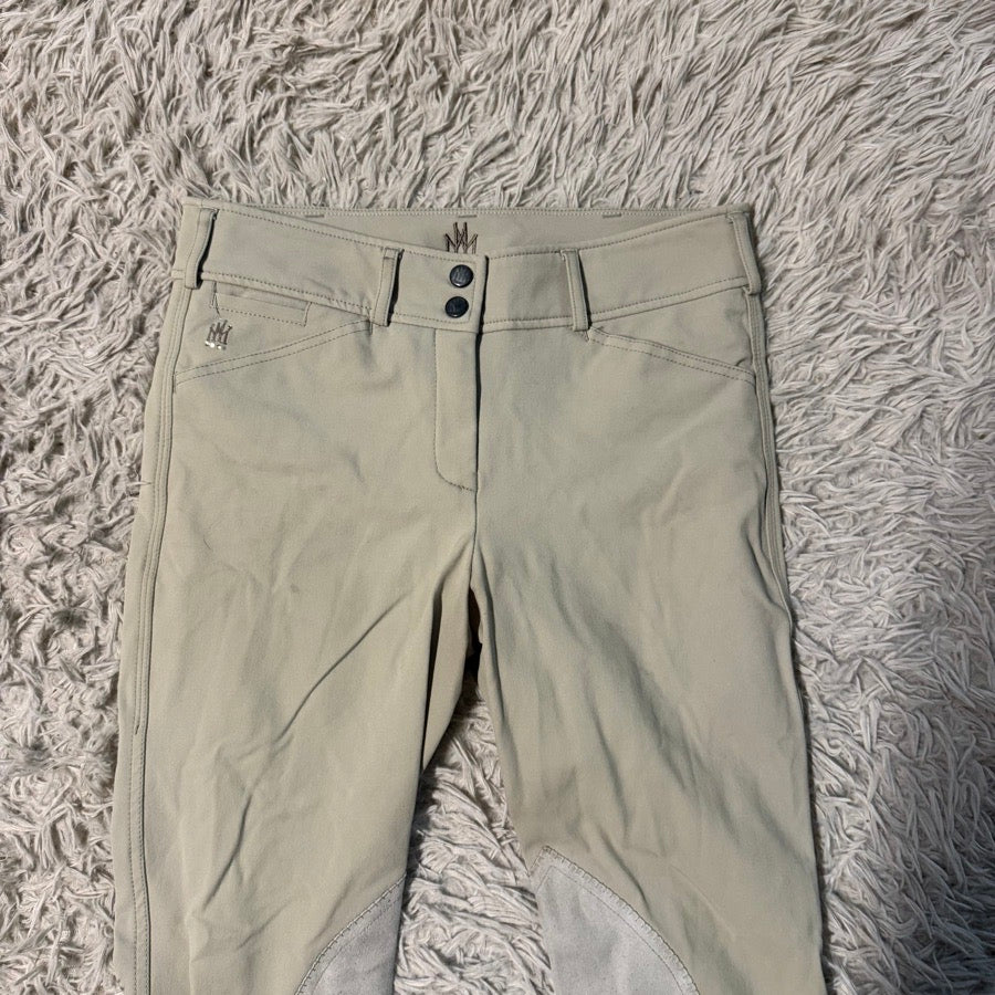 Women’s Size 26 Tan Mastermind Knee Patch Horseback Riding Breeches