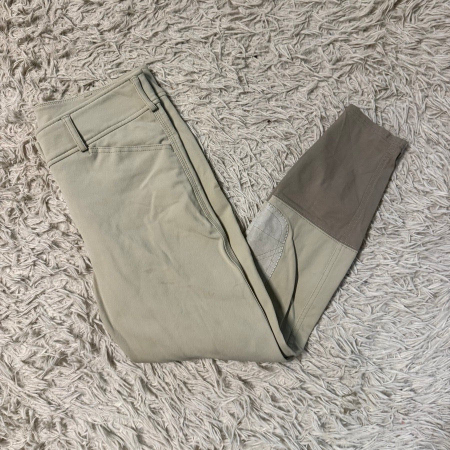 Women’s Size 26 Tan Mastermind Knee Patch Horseback Riding Breeches