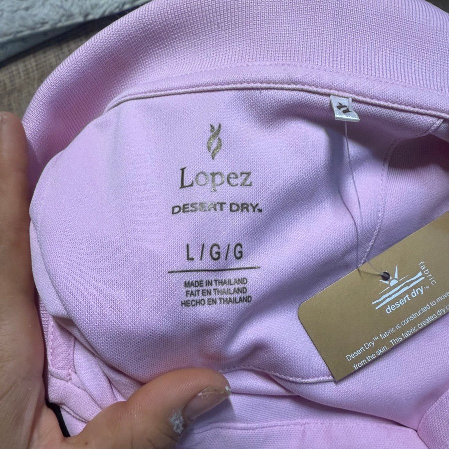 Other New Women’s Large Pink Nancy Lopez Sleeveless Athletic Golf Polo Shirt (2)
