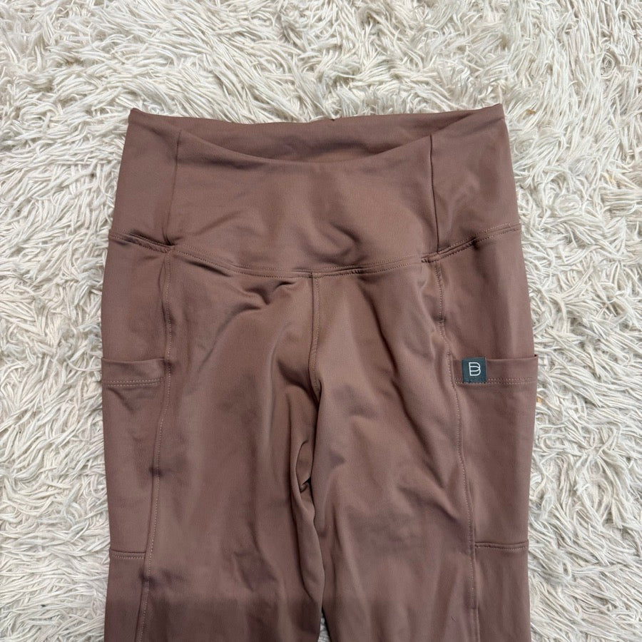 Women’s Large Pink/Brown Knee Patch Horseback Riding Tights Breeches . Good Cond