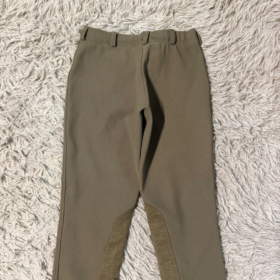 Women’s Size 26 Brown TuffRider Knee Patch Horseback Riding Breeches. Good Cond.